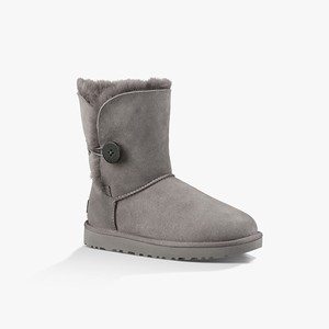 Ugg Bailey Button II Klassiska Stövlar Dam Grå (749685OVQ)